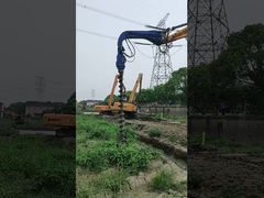 油圧クローラー式オーガー掘削リグ