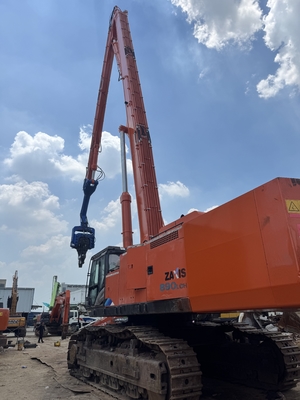 HITACHI ZAXIS 890LCH with VIBRA pile driver for Heavy Construction Projects