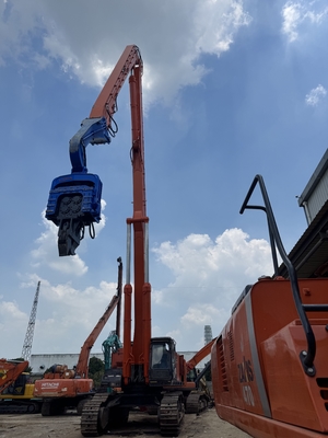 HITACHI ZAXIS 890LCH with VIBRA pile driver for Heavy Construction Projects