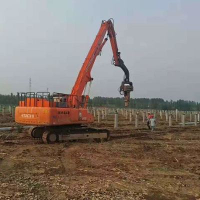 Precise Pile Driver for Solar Farms: Efficient Sheet Piling & Vibro Technology