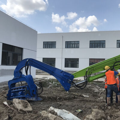 High-Efficiency 15m Excavator Mounted Pile Driver With Durable Cast Steel Fixture