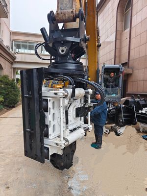 サイドグリップパイルドライバー – 25‑32T 掘削機向けの低いヘッドルーム操作能力とコンパクトな構造の限られたスペース