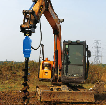 Hydraulic Earth Drilling Auger 8000N For 7-9 Tons Excavator