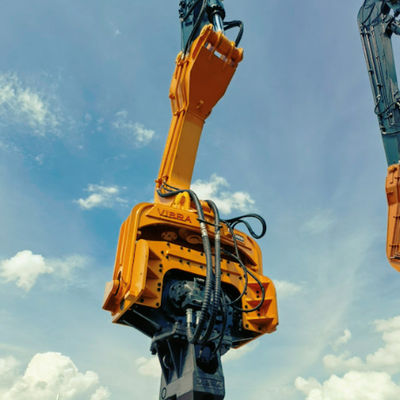 Sheet Pile Driver with Vibro Hammer for Excavators - Built for Hard Soil Conditions