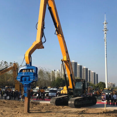 Vibro Hammer Pile Driver for Hyundai: 15m Sheet Piling Depth & Superior Driving Force