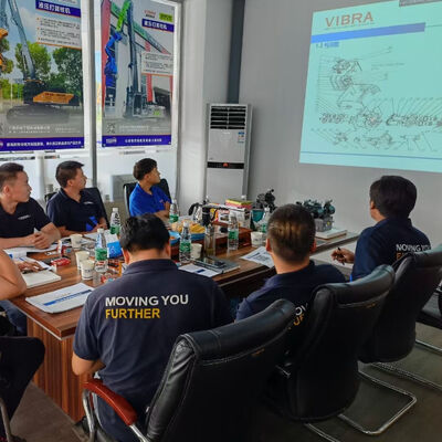 Watercourse Pile Driver: Cement Sheet Piling & Vibro Hammer for Excavator Mounting