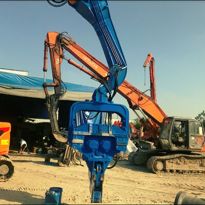 High Frequency Excavator Pile Driver - 15m Pile Length & 40 Ton Heavy-Duty Application