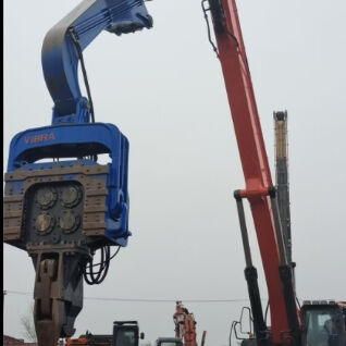 Powerful Hydraulic Pile Driver For 33-40 Ton Excavator 32Mpa Pressure