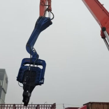 Powerful Hydraulic Pile Driver For 33-40 Ton Excavator 32Mpa Pressure
