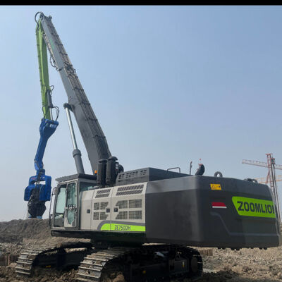 油圧プレスパイルドライバー：最大引抜力2000kN＆高効率杭打ち