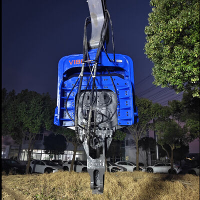 掘削機用強力パイルドライバー: 最大深度 24m と多彩な性能