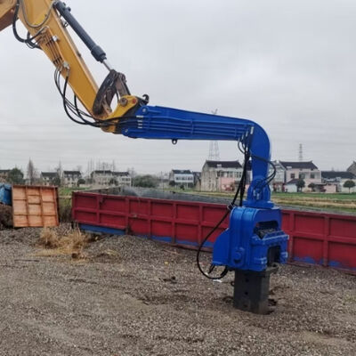 PCF シリーズ バイブロ ハンマー: 耐久性のある油圧ドライブと高効率掘削機の統合