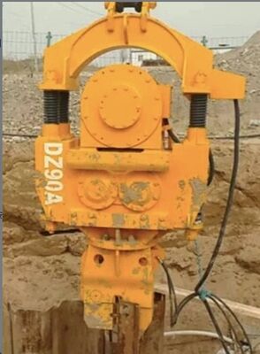 DZ120A 電動振動式パイルドライバー ゼロ排出 屋外敏感環境と 600~2000mm パイルのための調整可能な衝撃周波数制御