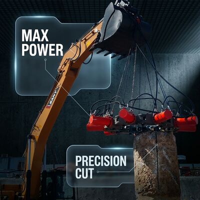 SP-600 超コンパクト油圧式静止破砕杭破砕機 200-800mm杭用狭所解体ソリューション